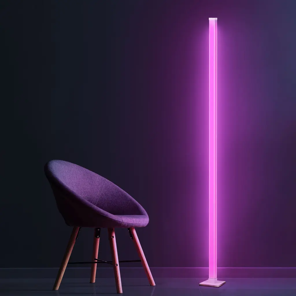 Торшер Polux Goldlux 325211 Magical Led 1x7W RGB IP20 Белый - фото 7