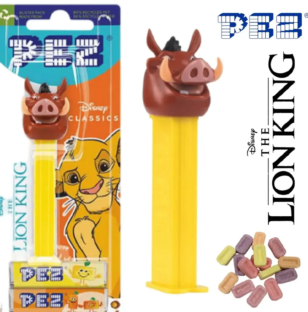 Диспенсер із цукерками Pez Disney The Lion King Pumba 25.5г - фото 2
