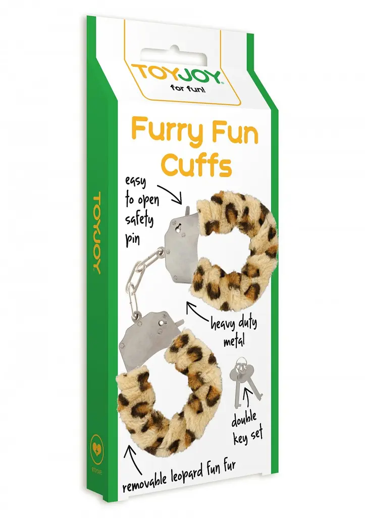 Наручники Toy Joy Furry Fun Cuffs 28 см леопардовый - фото 5