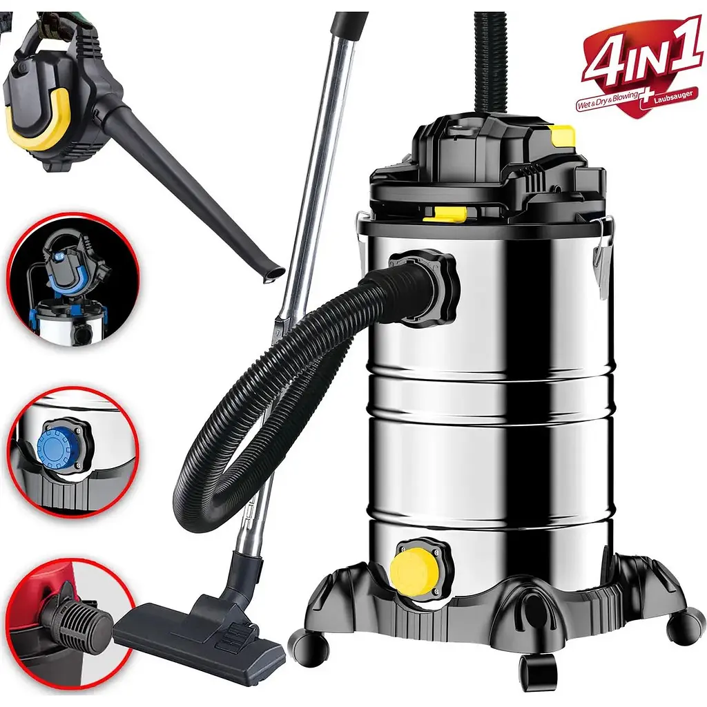 Пилосос DMS NTBS-30 Yellow промисловий 2000 W 30 л + повітродувка - фото 3