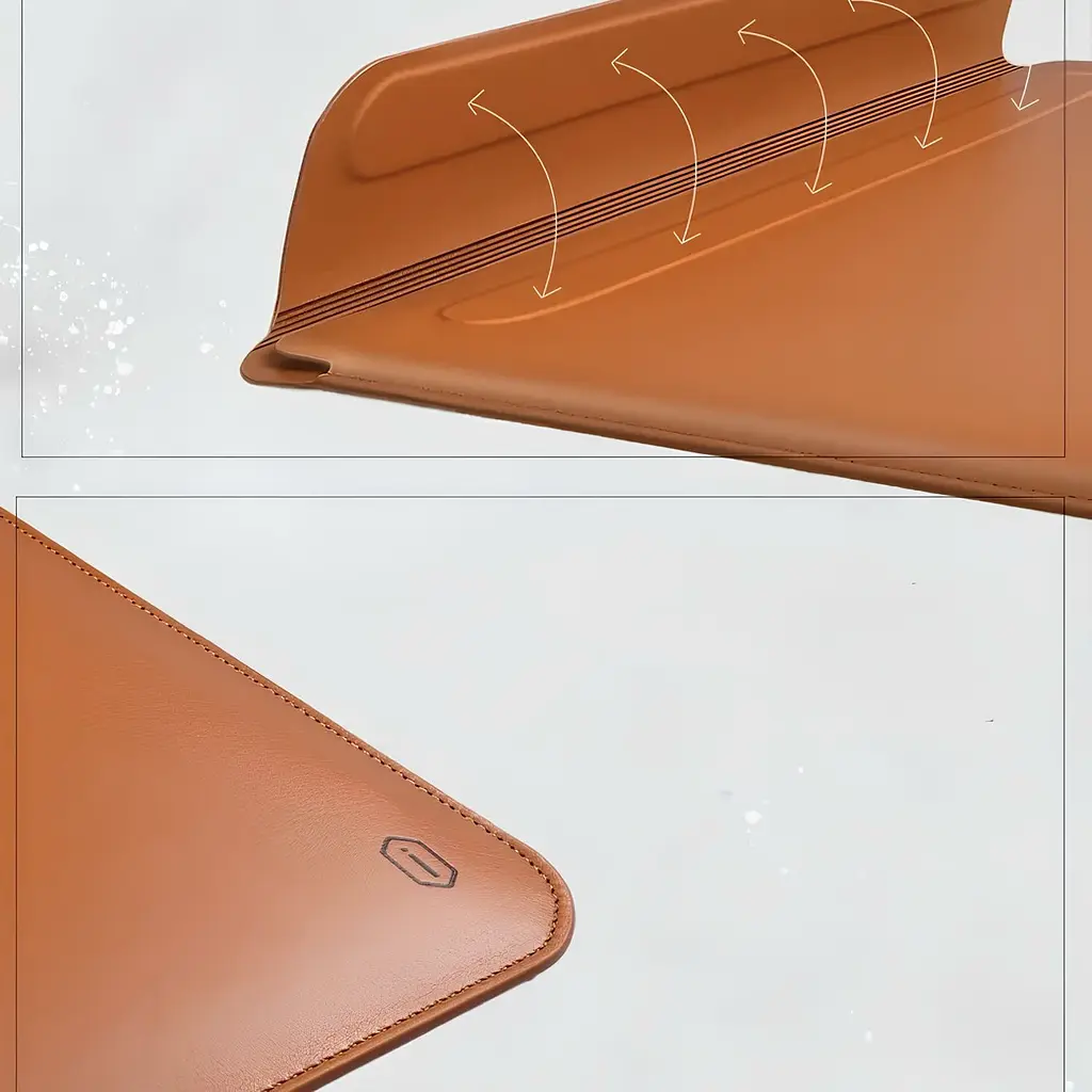 Чохол MacBook Air 15 WiWu Skin Pro 2 Leather Brown - фото 4