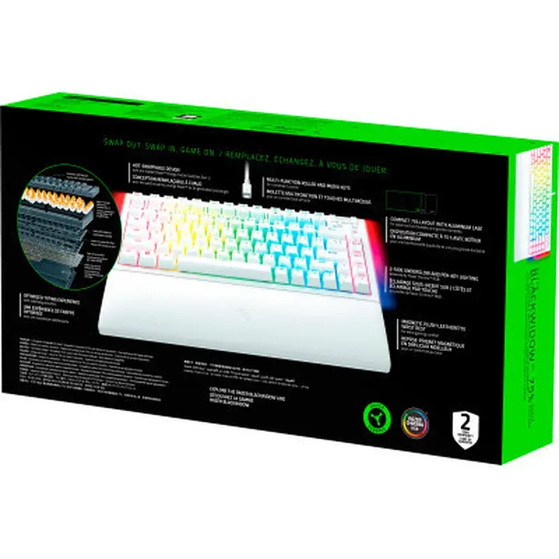 Клавіатура Razer BlackWidow V4 75 USB UA White (RZ03-05001700-R3M1) - фото 7