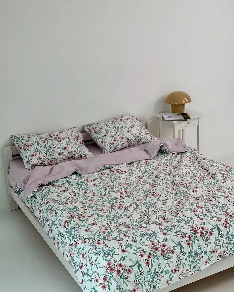 Постільна білизна євро Dushka Home Сатин 21059 200х220 см