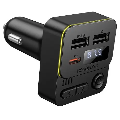 Автомобільний зарядний пристрій BOROFONE BC60 Hero (USB-A/USB-C) 5V/3A/35W чорний - фото 5