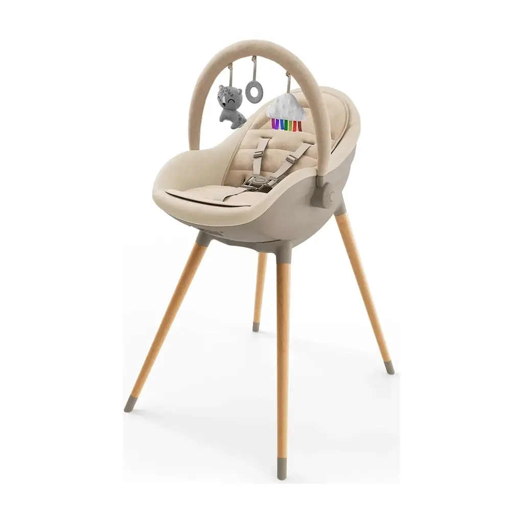 Стілець для годування Kinderkraft 2 в 1 Fini Up Beige (5902533930104)