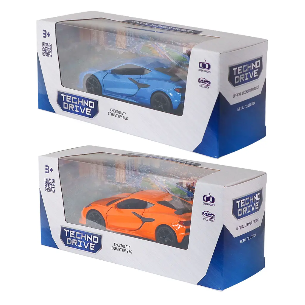 Автомодель TechnoDrive Chevrolet Corvette Z06 2023 в ассортименте (260156U) - фото 13