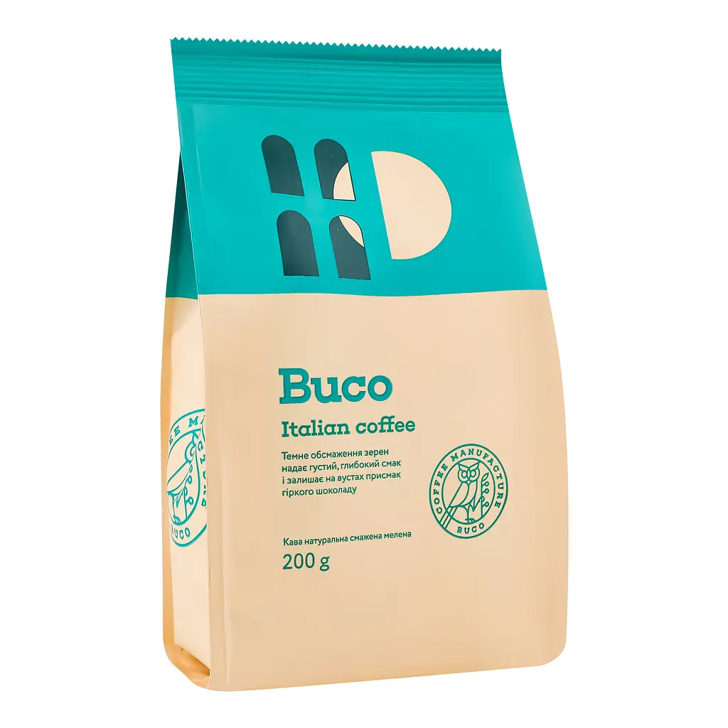 Кава мелена Buco Italian Blend 200 г (901949) - фото 2