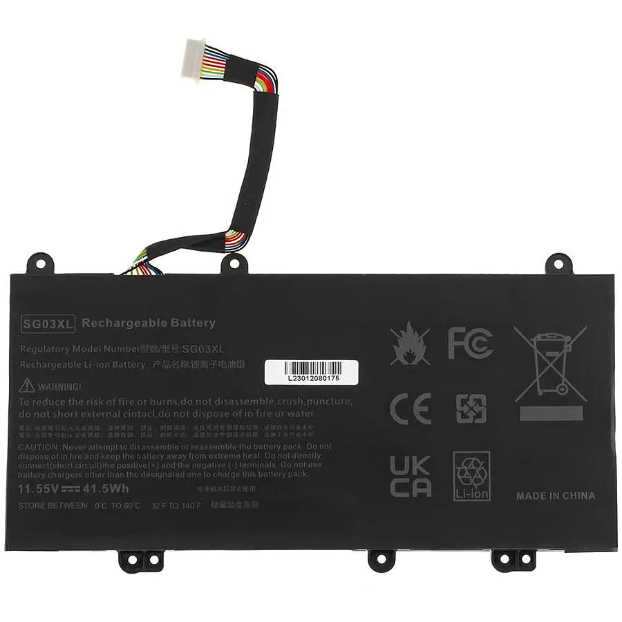 Батарея Hewlett Packard для ноутбука HP SG03XL (Envy 17-U 17T-U M7-U) 11.55V 3600mAh Чорний - фото 2