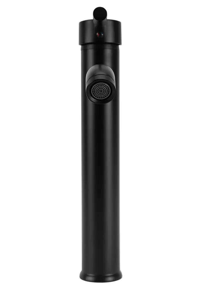 Змішувач для умивальника Rea Graff black високий REA-B8665, Чорний - фото 3