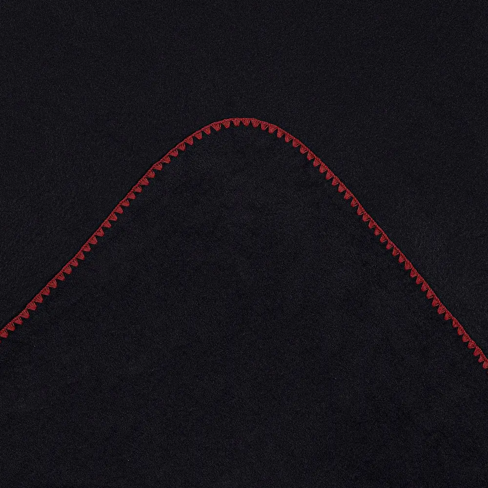 Плед флісовий Home Line гладкофарбований мушля чорний-теракотовий 130x160 см (198926) - фото 2