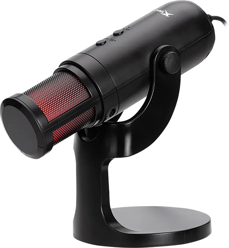 Ігровий стрім мікрофон XTRIKE ME XMC-03 USB, RGB LED, кабель 1.5м, чорний - фото 5
