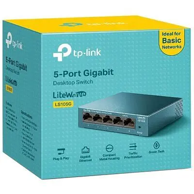 Коммутатор сетевой TP-Link (LS105G) - фото 3