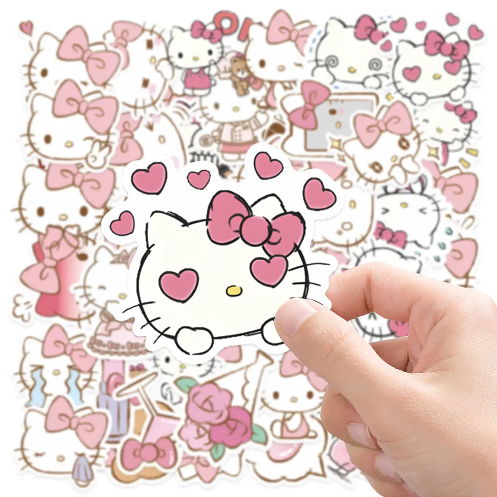 Стікерпак Набір наклейок GeekLand Hello Kitty Хелло Кітті 50 штук - фото 3