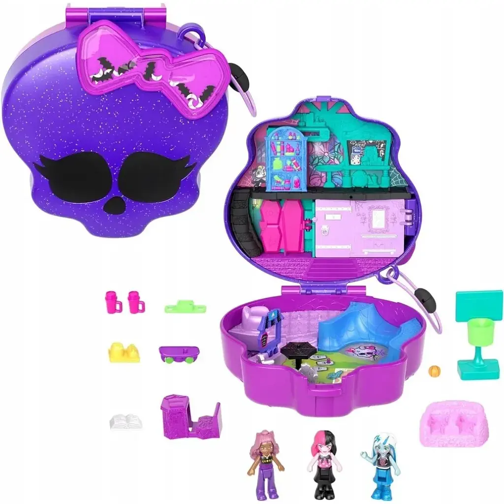 Ігровий набір Polly Pocket Кишеньковий світ Monster High (HVV58) - фото 2