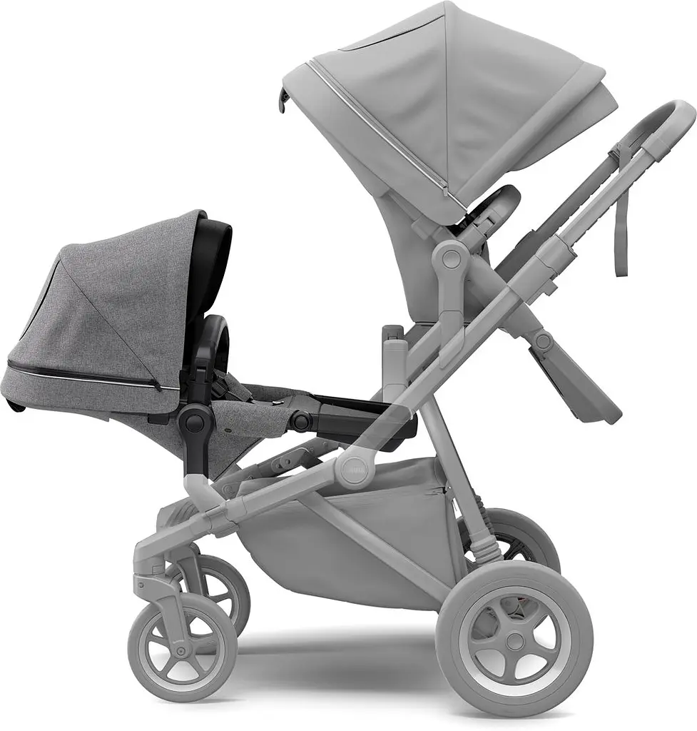 Прогулянкове крісло Thule Sleek Sibling Seat Grey Melange on Black (TH 11000210) - фото 3