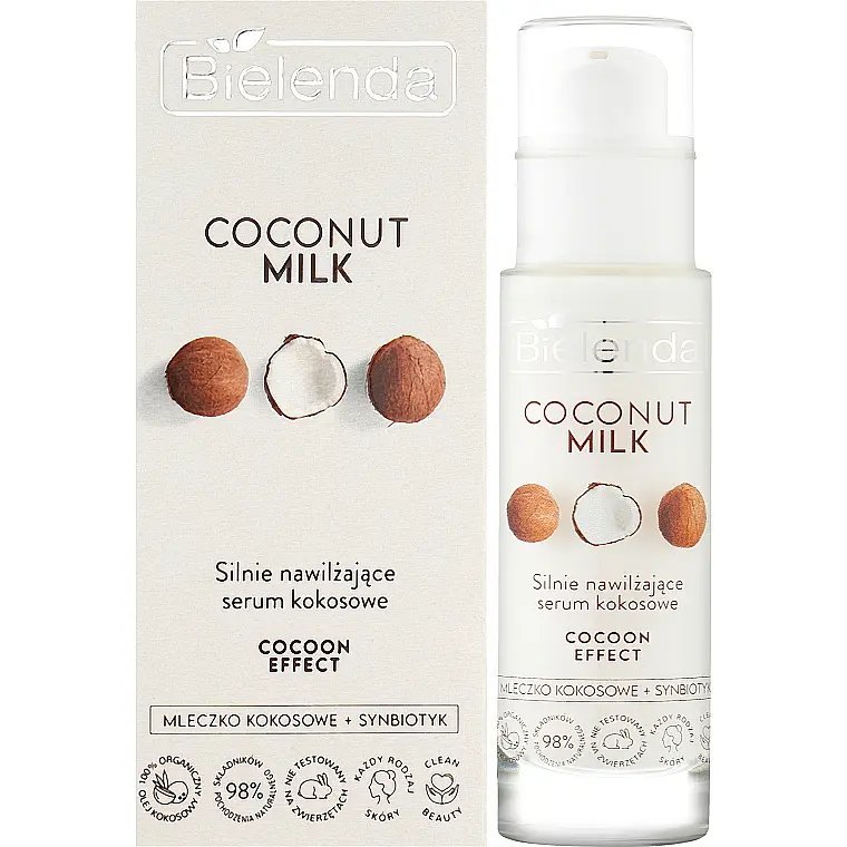 Кокосовая сыворотка Bielenda Coconut Milk Strongly Moisturizing Coconut Serum сильно увлажняющая 30 мл - фото 2