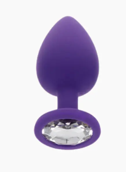 Toy Joy Large Diamond Booty Jewel - Пробка анальная фиолетовая Toy Joy 10575Purple 97079 - фото 3