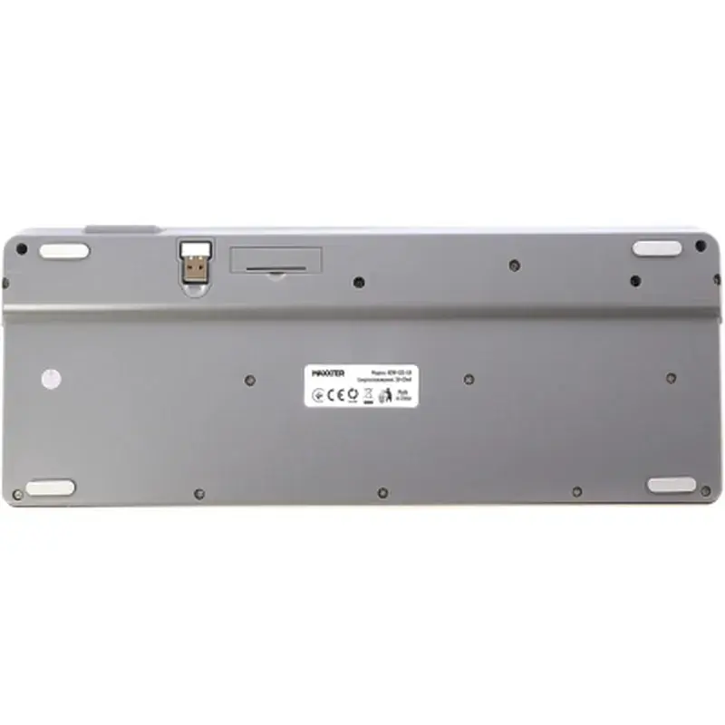 Клавіатура Maxxter KBW-02G-UA Wireless Grey (KBW-02G-UA) - фото 5