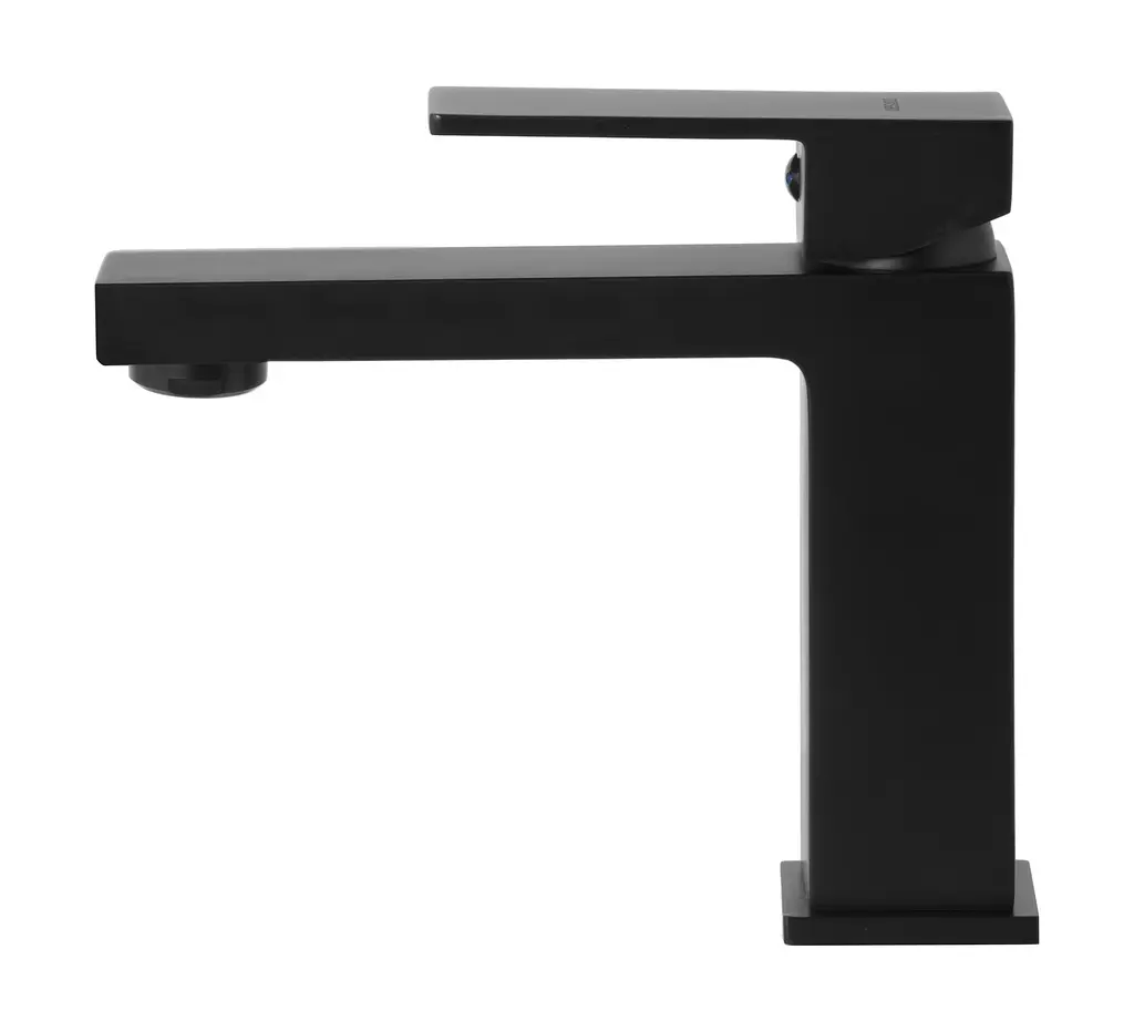 Змішувач для умивальника Corsan Ango black mat низький CMB3016BL Чорний матовий
