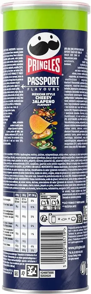Чіпси Pringles Passport Mexican Cheesy Jalapeno 165 г - фото 2