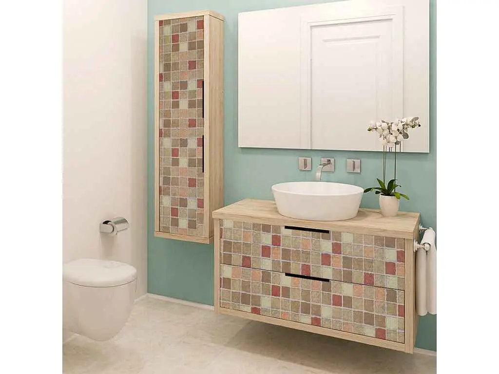 Плівка на самоклейці STICKER WALL 45см * 10м 0,07мм Червона мозаїка SW-00000832 - фото 6
