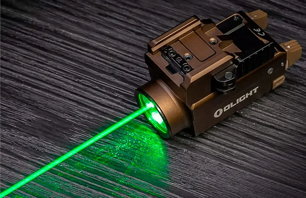 Фонарь с ЛЦВ Olight Baldr S Green Laser Desert Tan - фото 13