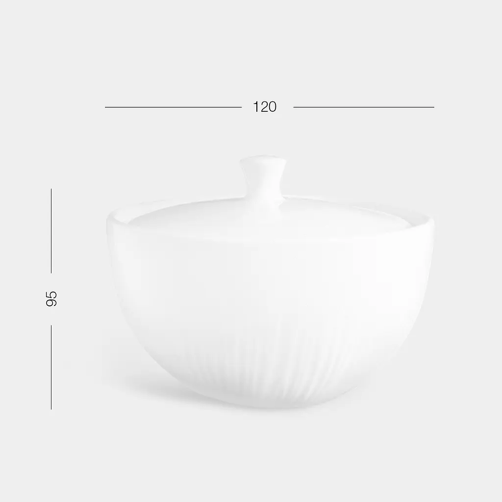 Цукорниця МВМ My Home Промінь 500 мл біла (KP-113 M WHITE) - фото 3