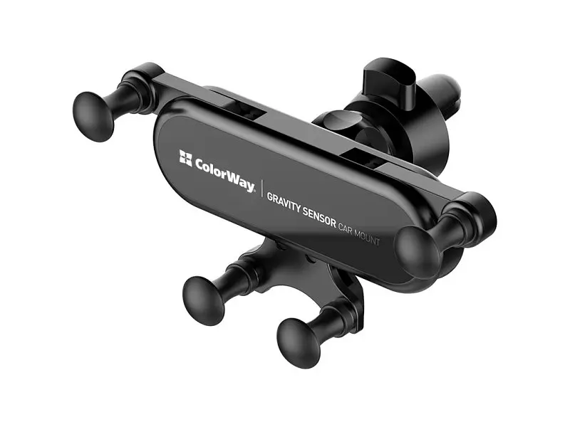 Автомобільний тримач ColorWay Gravity Sensor Holder Black (CW-CHG11-BK)