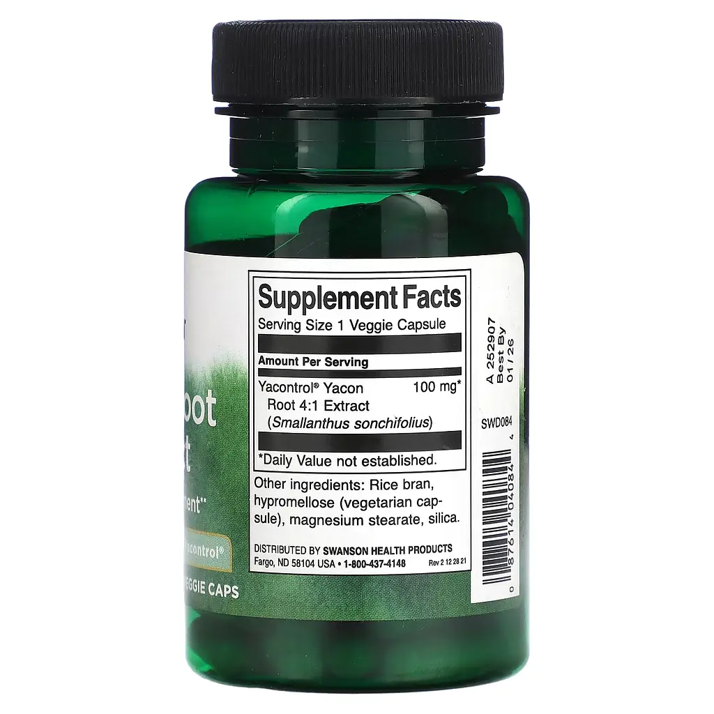 Екстракт Кореня Якона Yacon Root Extract 100 мг - 90 капсул - фото 2