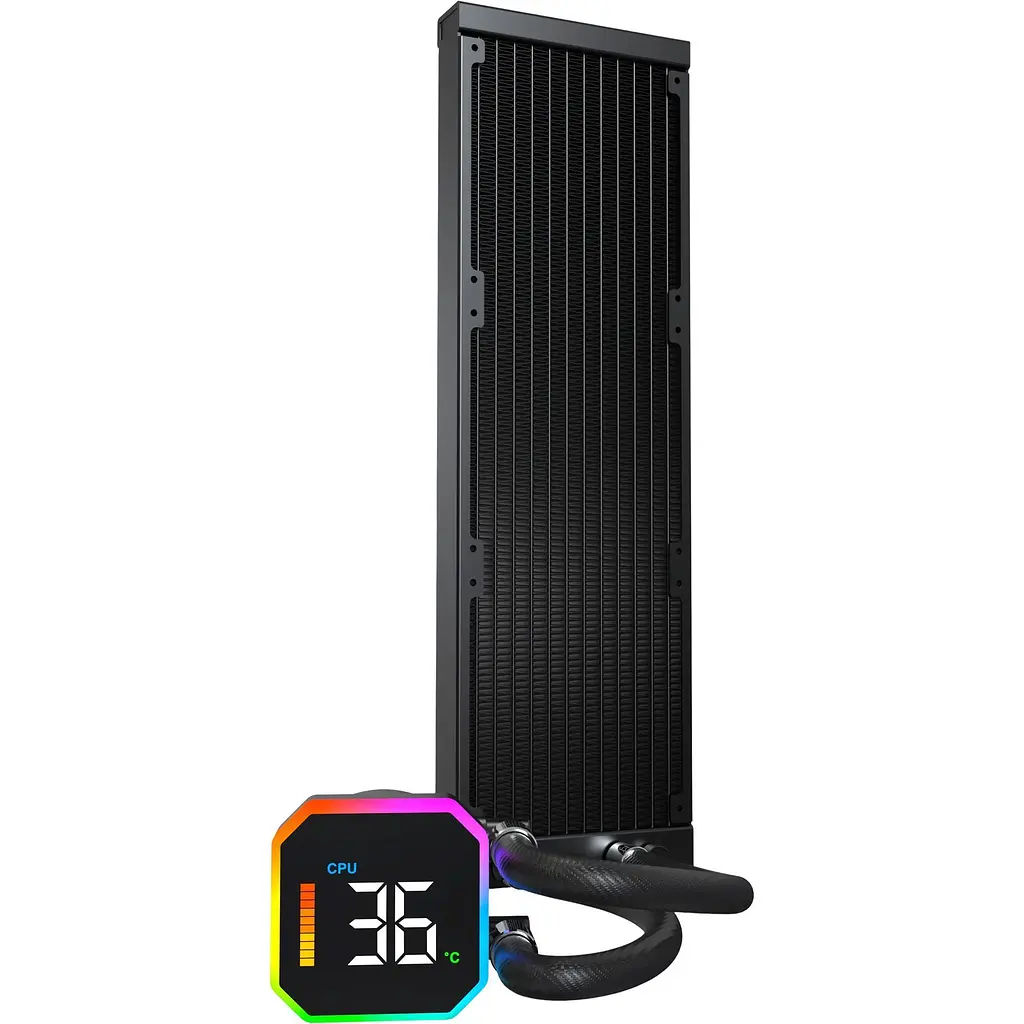 Система водяного охолодження MONTECH HyperFlow Digital 360 Black [151310] - фото 4