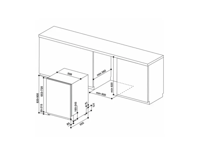 Вбудована посудомийна машина Whirlpool WIO 3C33 E 6.5 - фото 6
