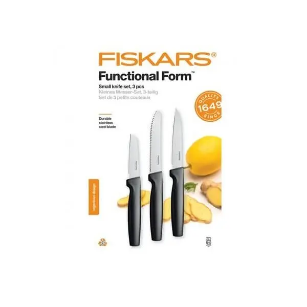 Набір ножів для чищення овочів Fiskars Functional Form, 3 шт. (1057561) - фото 2