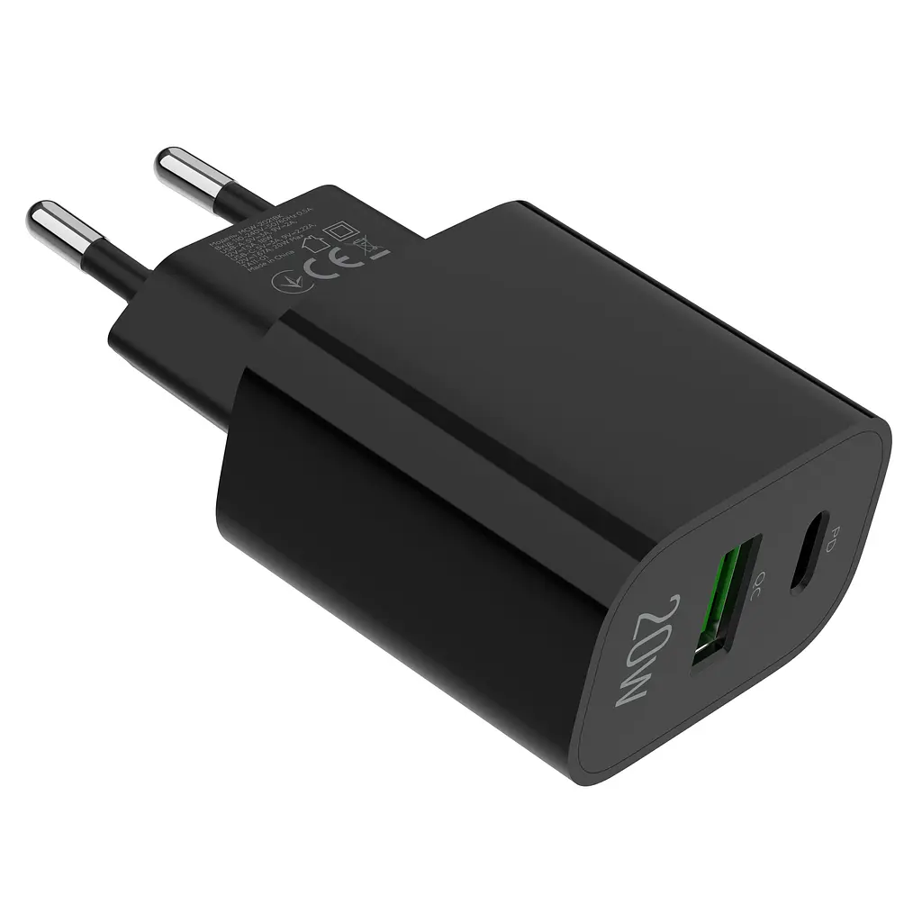 Зарядний пристрій мережевий MAKE 20W Type-C PD3.0 + USB QC4.0 Black - фото 8