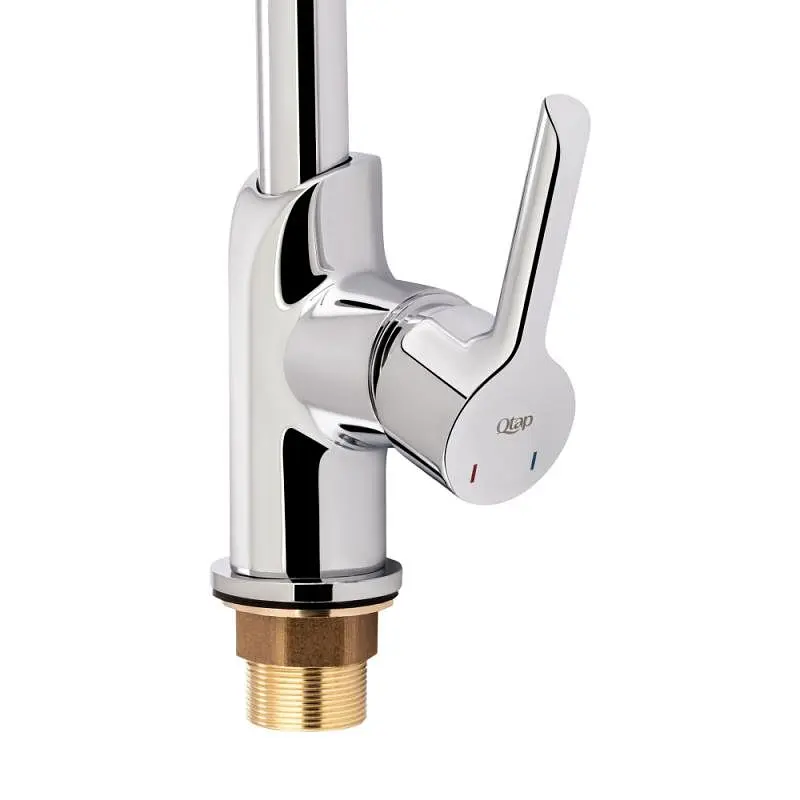 Змішувач для кухні Qtap Grand CRM 007F, Хром - фото 5