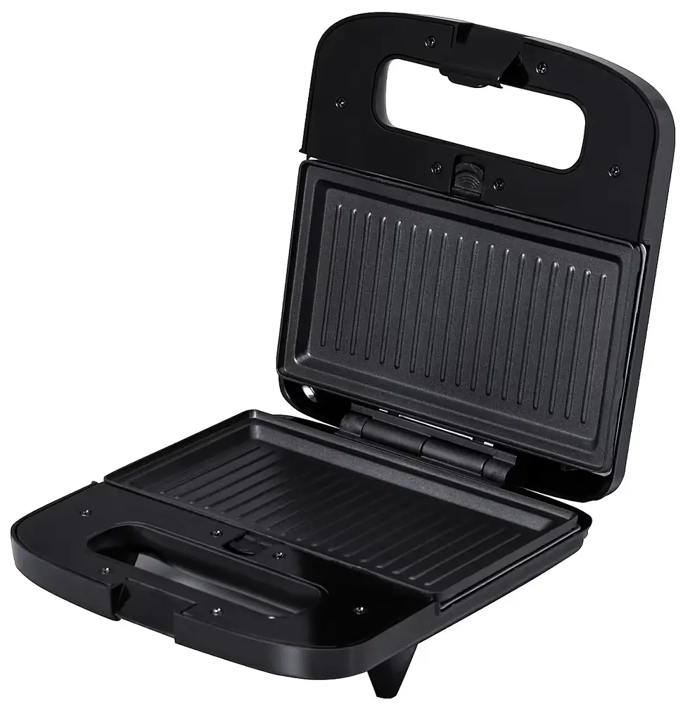 Мультимейкер Liberton LSM-5106 800 W 4в1 гриль трикутні сендвічі 4 шт бельгійські вафлі 2 шт горішки 12 шт антипригарне покриття індикатор живлення та готовності автоматичний контроль температури Black/Grey - фото 6