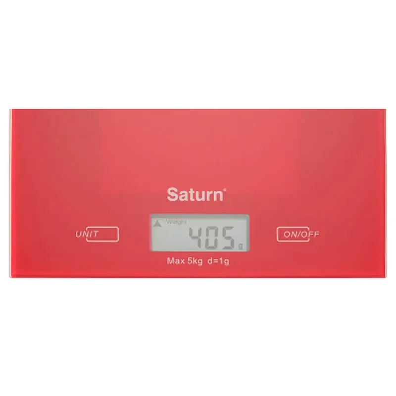 Ваги кухонні Saturn ST-KS7810 Red - фото 2