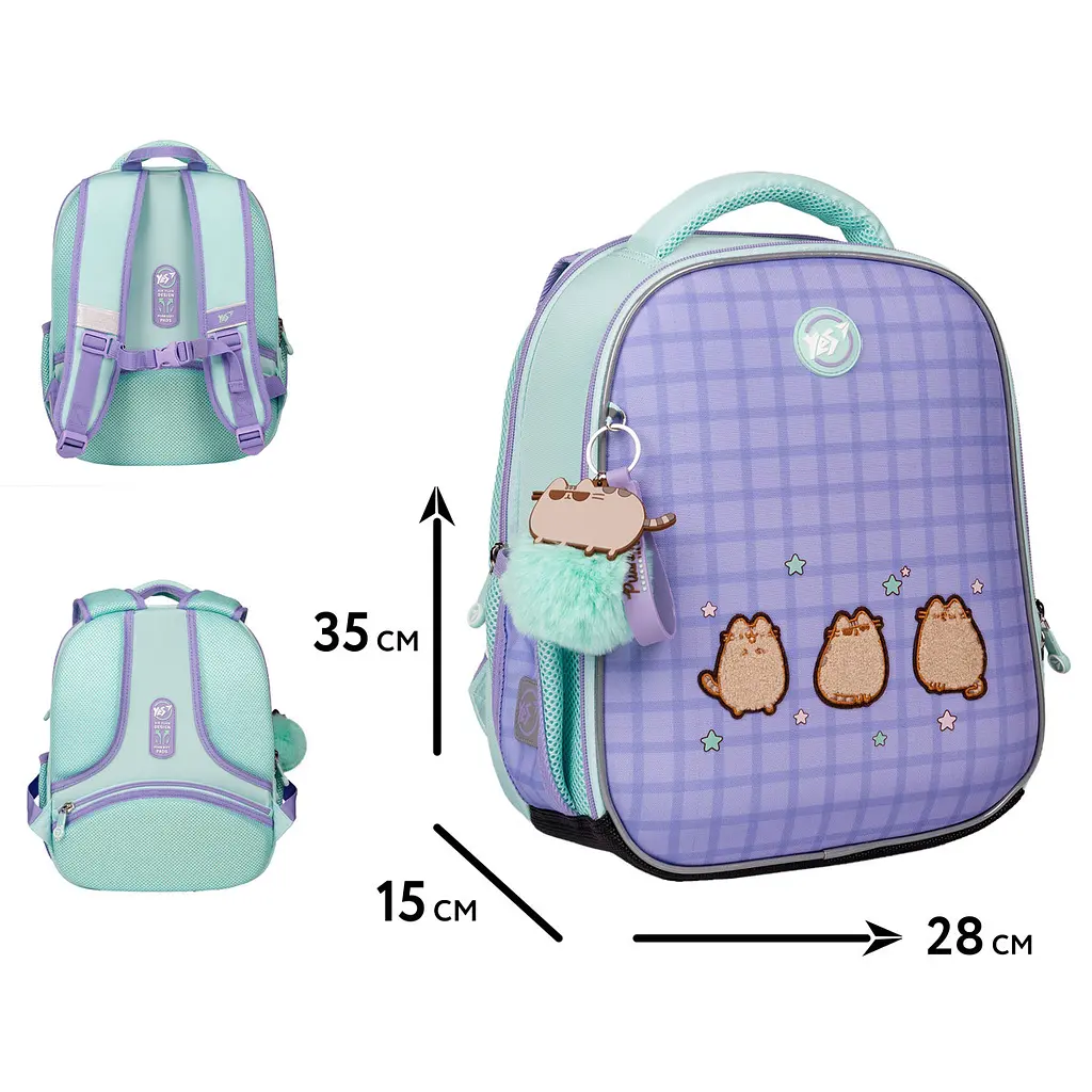 Рюкзак шкільний ортопедичний шкільний каркасний YES Pusheen the Cat H-100 - фото 2