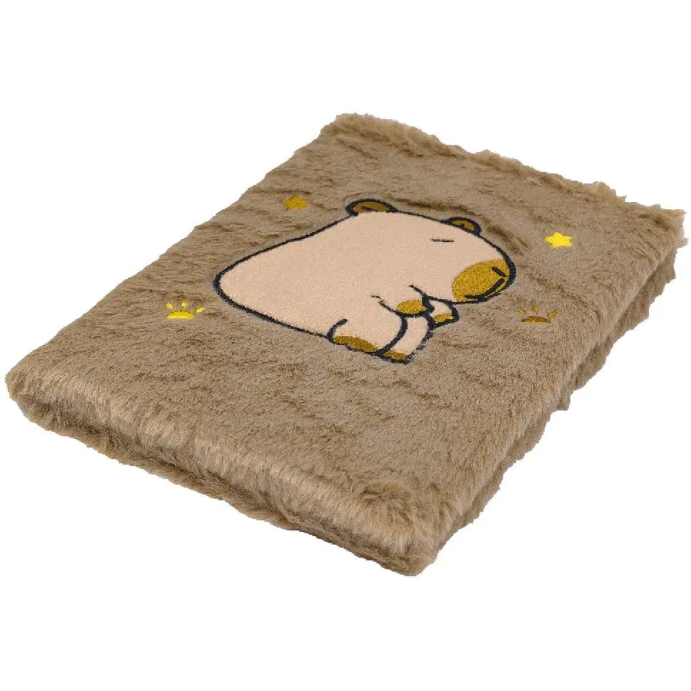 Блокнот А5 ZiBi Capybara 25 Kids Line плюшевый клетка 80 листов (ZB.700046) - фото 4