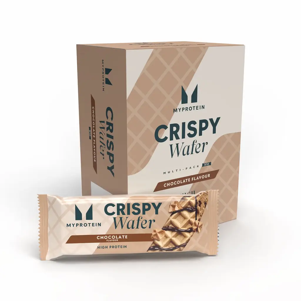 Протеїнові вафлі, Crispy Wafers — 10 × 42 г Chocolate