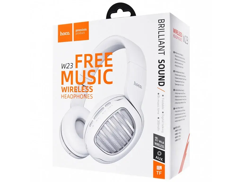 Навушники Hoco W23 Brilliant Sound Stereo (White) [52310] - фото 4