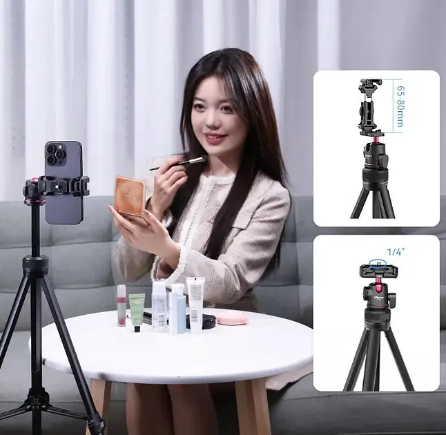 Штатив Ulanzi Vijim Vlog Portable Tripod UV-T089GBB1 TT51 Black - фото 7