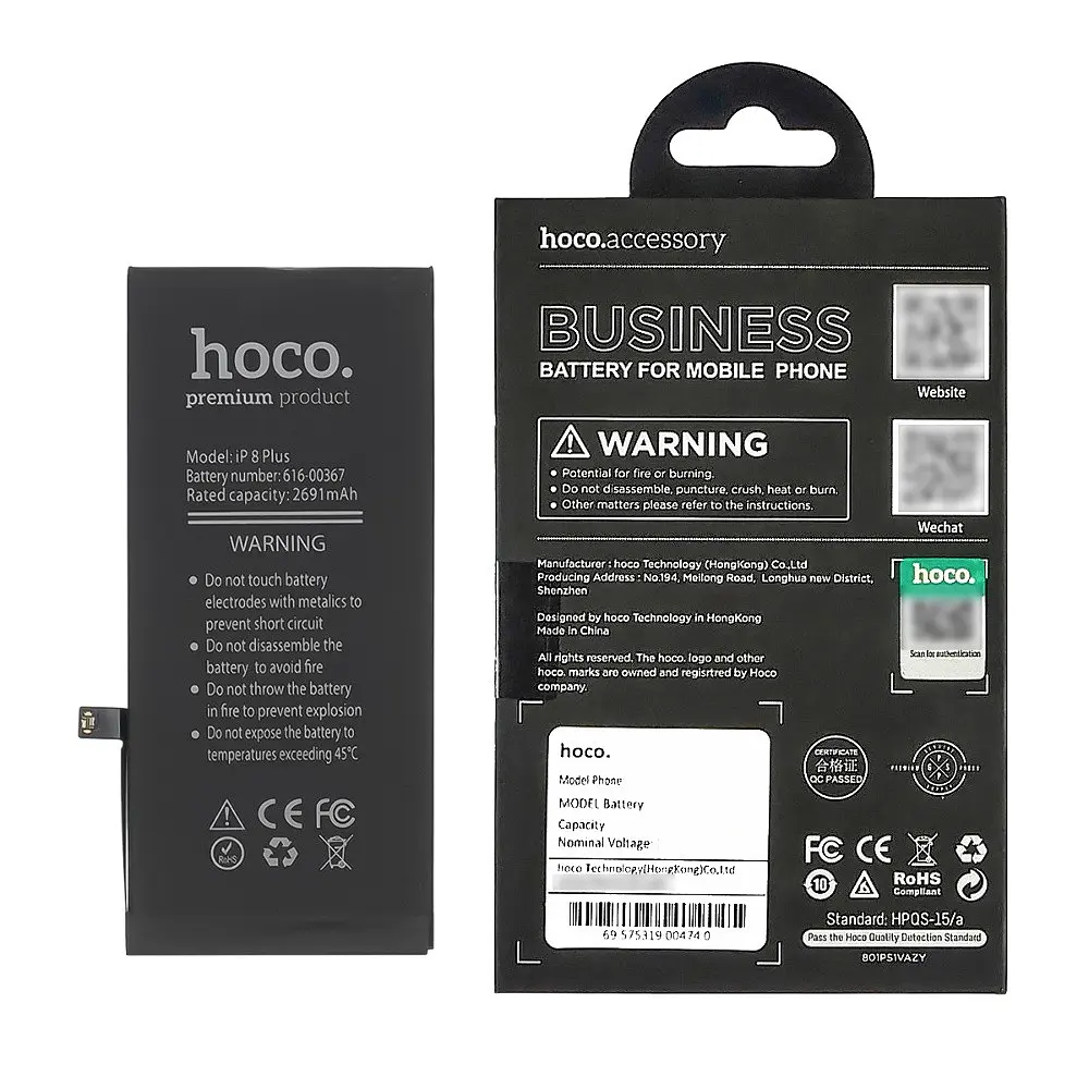 Аккумулятор Hoco для Apple iPhone 8 Plus - фото 5