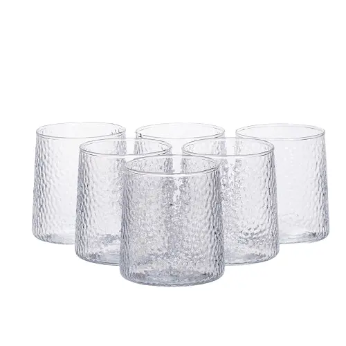 Набор для напитков графин с бамбуковой крышкой и 6 стаканов Прозрачный Yiwu 64486-37 - фото 4