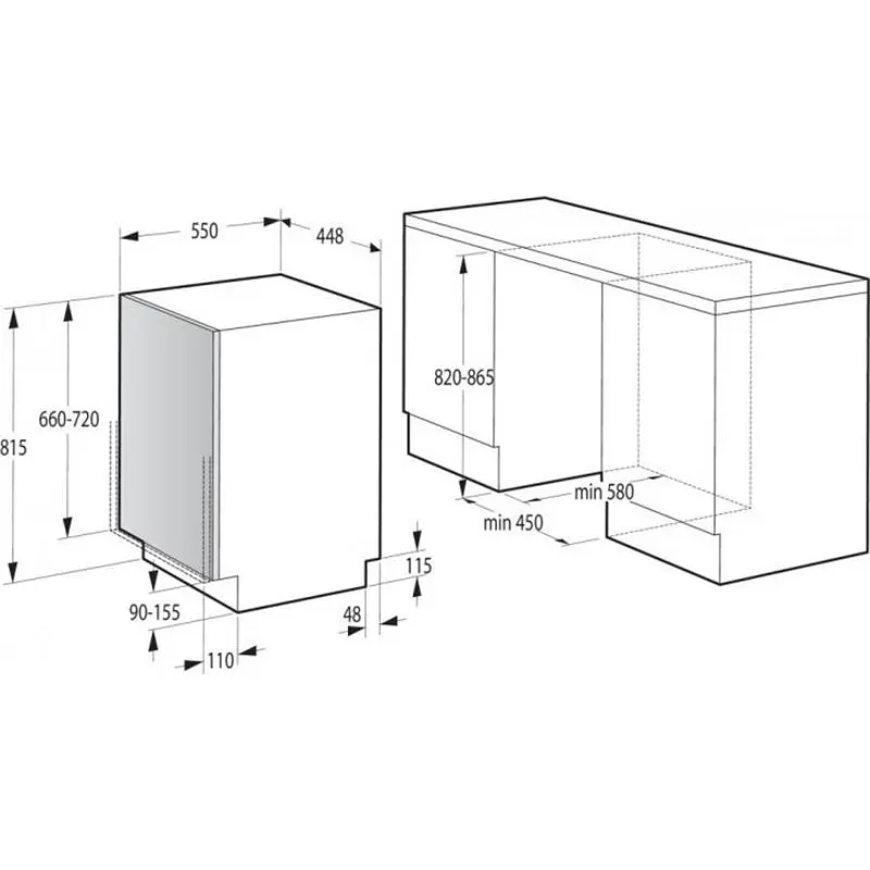 Посудомийна машина Gorenje GV561D10 вбудована - фото 7