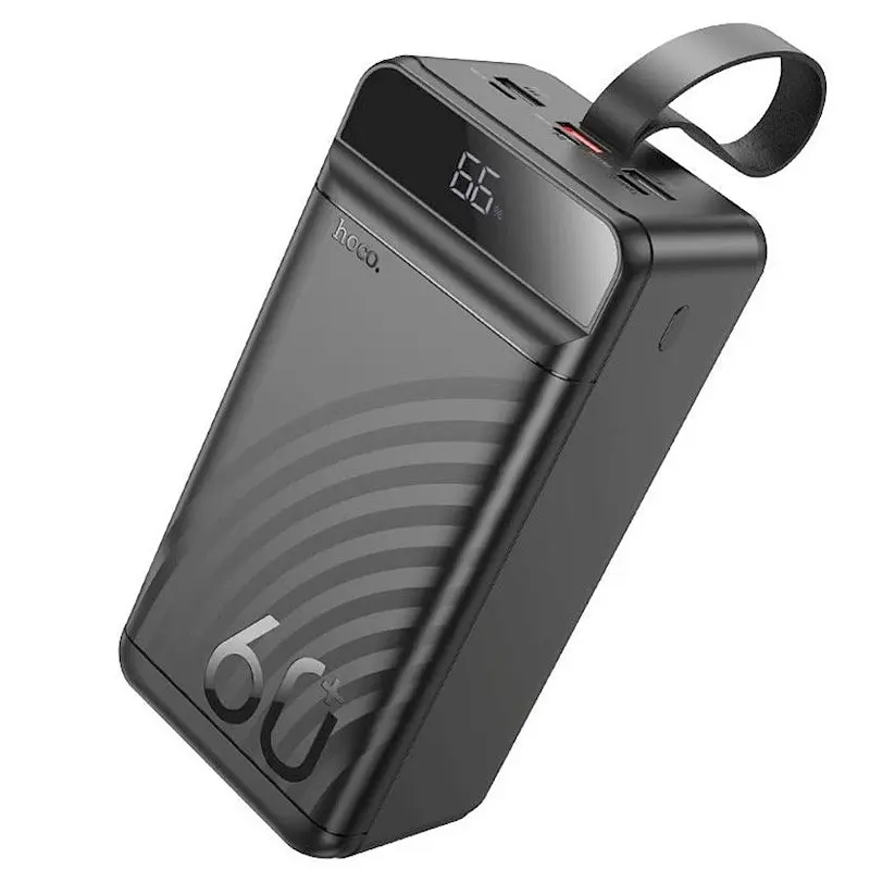 Портативний ЗП Power Bank Hoco J123C Element 22.5W+PD20W 60000 mAh Black - фото 2