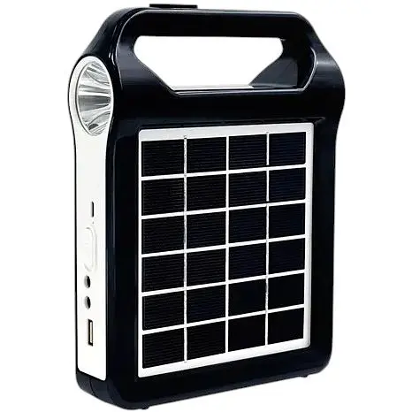 Ліхтар-Power Bank-радіо-блютуз (2400mAh) із сонячною панеллю EP-035