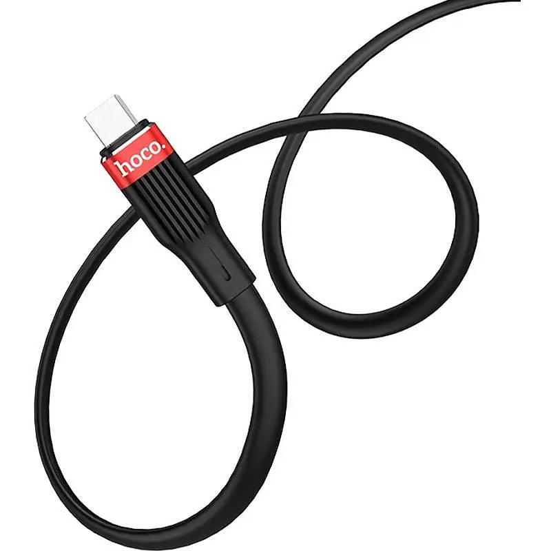 USB Cable Hoco U72 Forest Silicone Type-C Black 1.2m - фото 3