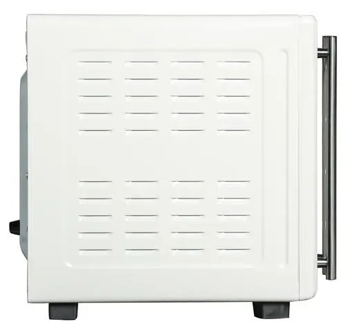 Електродуховка Liberton LEO-500 White, 1700W, 50л, подвійні розпашні дверцята, 6 режімів нагріву, конвекція, підсвітка, 70-250 °C, механічне керування, таймер, рожен, решітка, деко, лоток для крихт та жиру, тримач для дека, ТЕРМОРУКАВИЦЯ У ПОДАРУНОК - фото 5