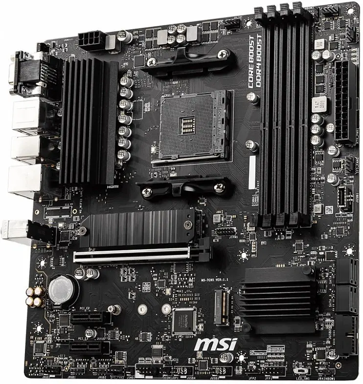 Материнская плата MSI B550M PRO-VDH (B550M PRO-VDH) (Socket AM4, AMD B550, Micro-ATX) - фото 3