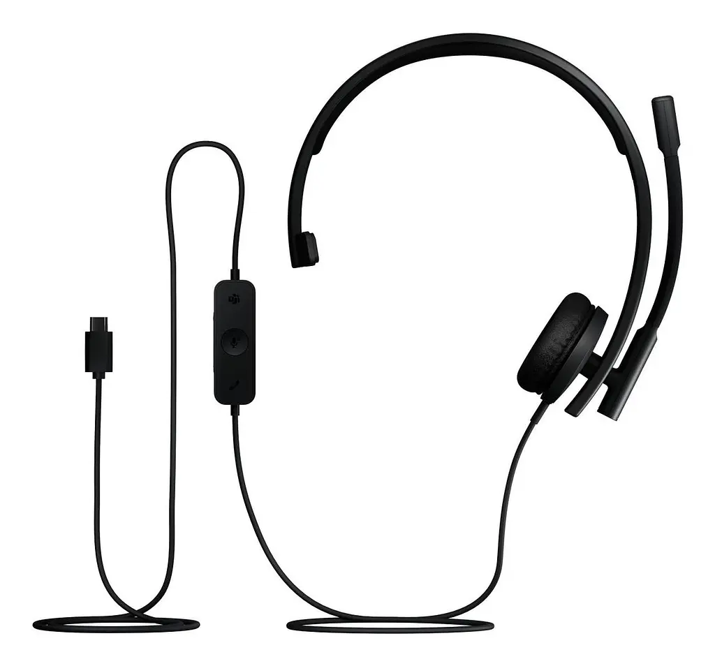 Гарнітура з вбудованим мікрофоном LOGITECH H570e Corded Mono USB Headset (Teams version) - BLACK - EMEA28-935 - USB-C - фото 6